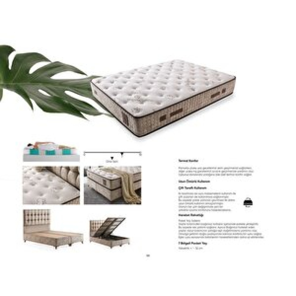 Yatacco Natural Tek Ki̇şi̇li̇k Yatak 100x200 cm Yatak Fiyatı