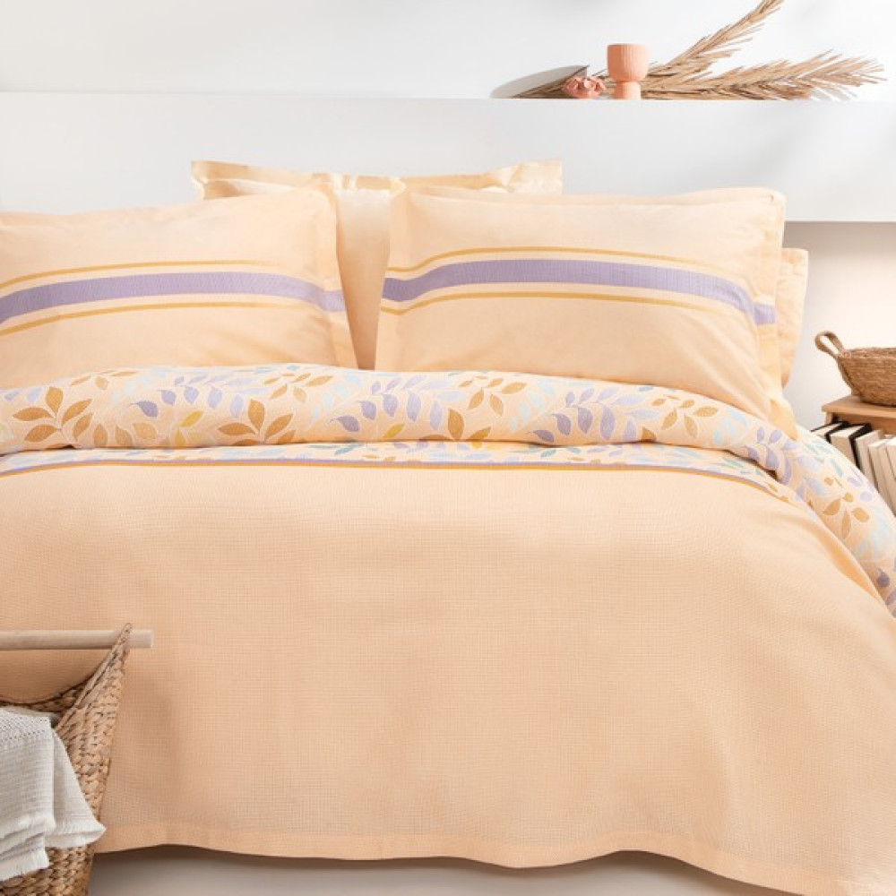 Yataş Bedding Ellen Tek Kişilik Pike Takımı - Somon Pike & Pike Takımı Fiyatı
