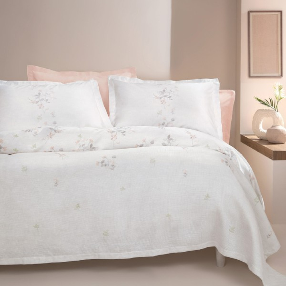 Yataş Bedding Ember Tek Kişilik Pike Takımı - Pudra Pike & Pike Takımı Fiyatı