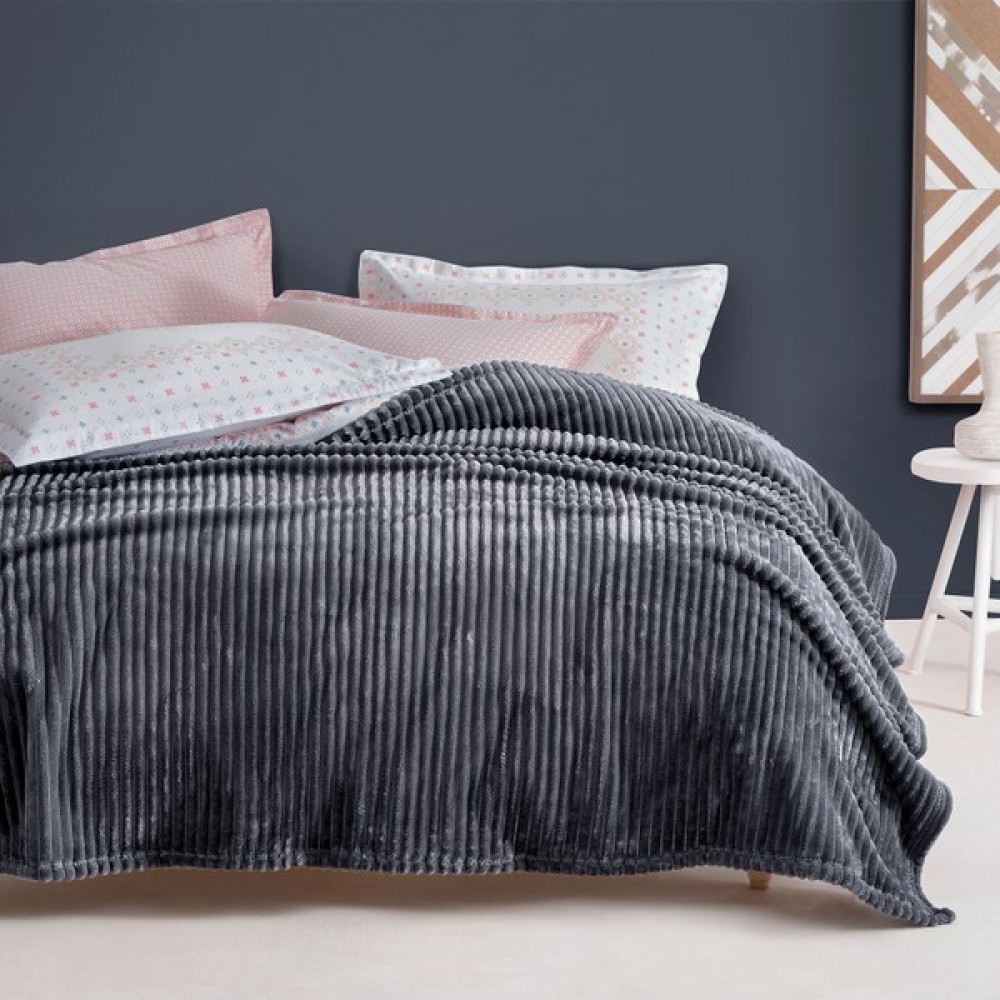 Yataş Bedding Holly Wellsoft Battaniye Çift Kişilik - Antrasit - 200 x 220 cm Battaniye Fiyatı
