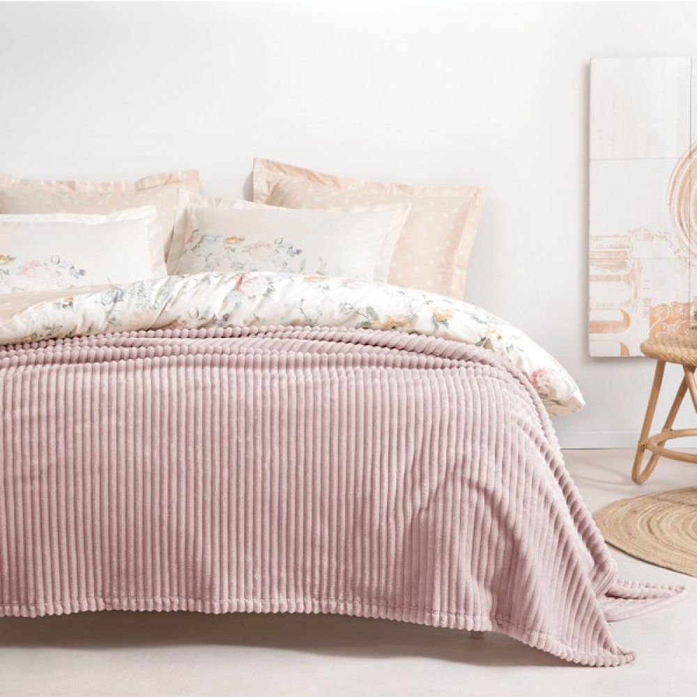 Yataş Bedding Holly Wellsoft Battaniye Çift Kişilik - Pudra - 200 x 220 cm Battaniye Fiyatı