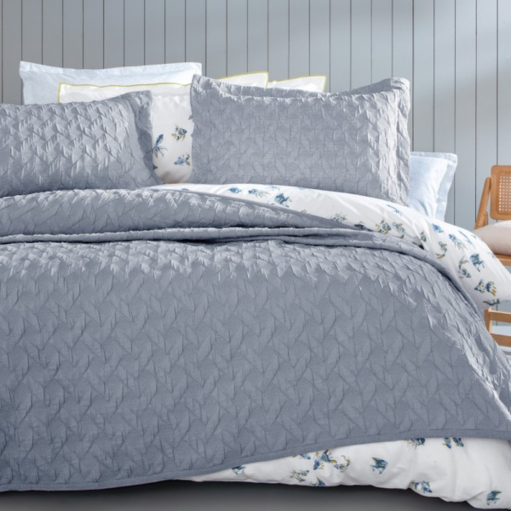 Yataş Bedding Lennox Çift Kişilik Yatak Örtüsü Seti - Indigo - 230 x 240 cm Yatak Örtüsü Fiyatı