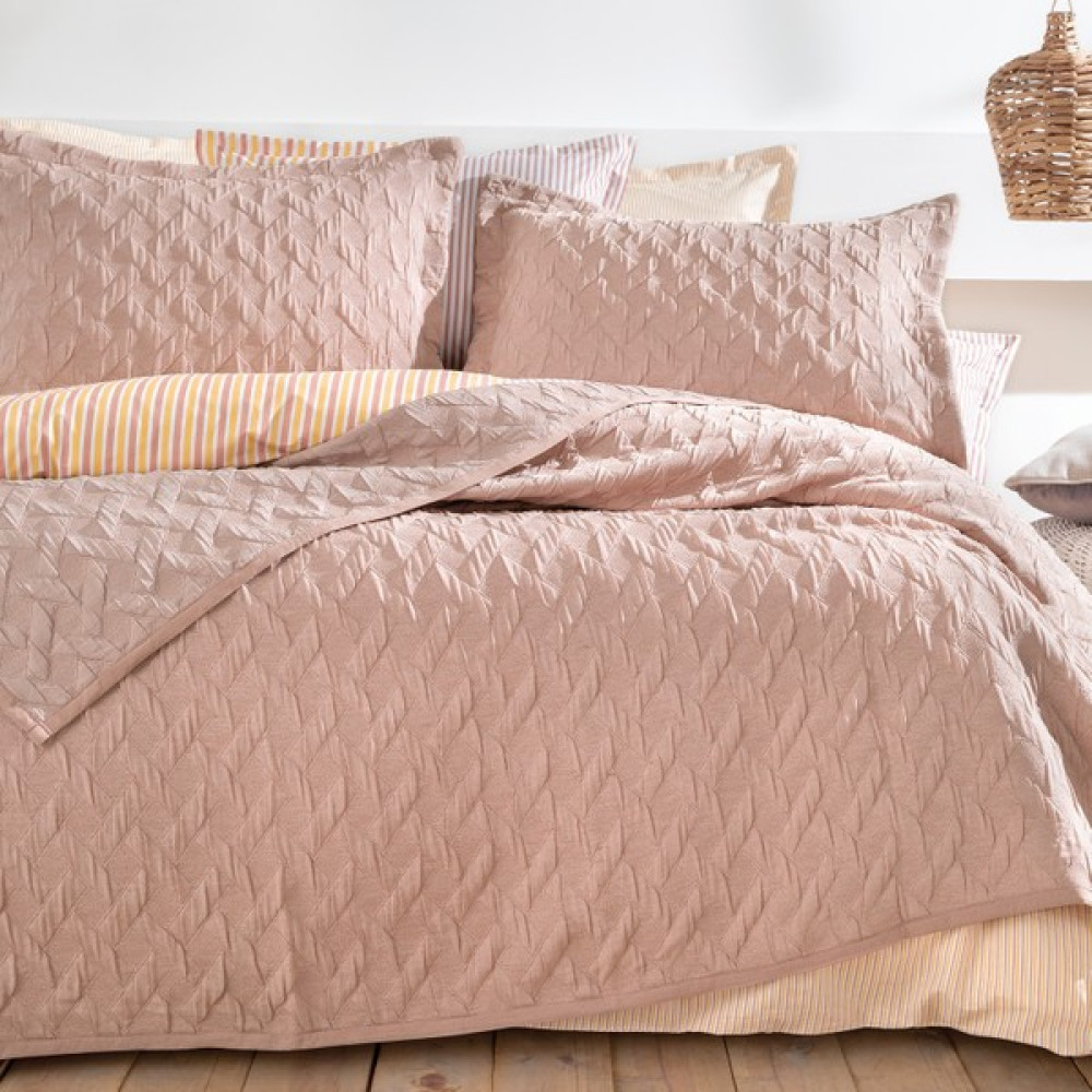 Yataş Bedding Lennox Tek Kişilik Yatak Örtüsü Seti - Gül Kurusu - 170 x 240 cm Yatak Örtüsü Fiyatı