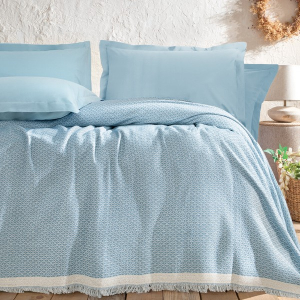 Yataş Bedding Maris Tek Kişilik Pike - Buz Mavisi - 160 x 230 cm Pike & Pike Takımı Fiyatı