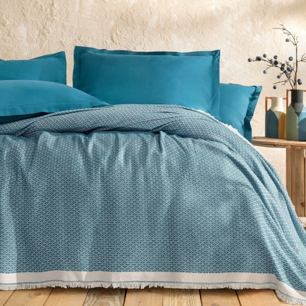 Yataş Bedding Maris Tek Kişilik Pike - Petrol - 4 Pike & Pike Takımı Fiyatı