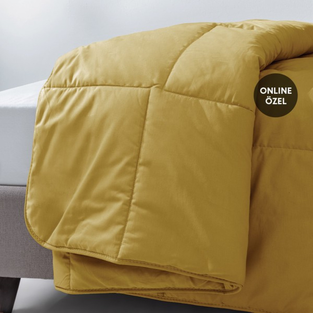 Yataş Bedding Mix&match Penny Tek Kişilik Yorgan - Safran - 155 x 215 cm - Sarı Yorgan Fiyatı