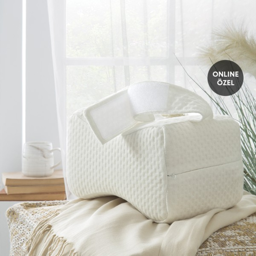Yataş Bedding Vısco Bacak Destek Yastığı (27X17X21 Cm) - 31 x 27 cm - Beyaz Yastık Fiyatı