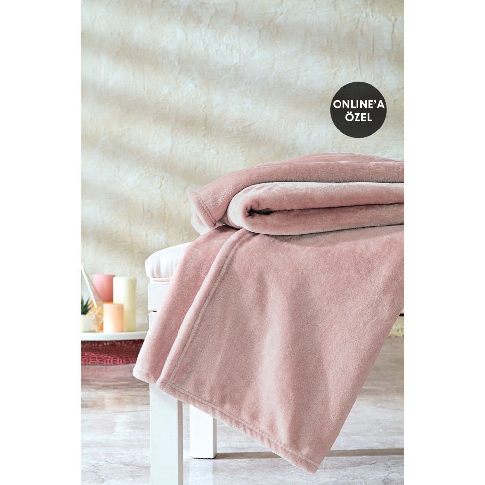 Yataş Olenna Wellsoft Tv Battaniyesi 140x190 Cm - Pudra Battaniye Fiyatı