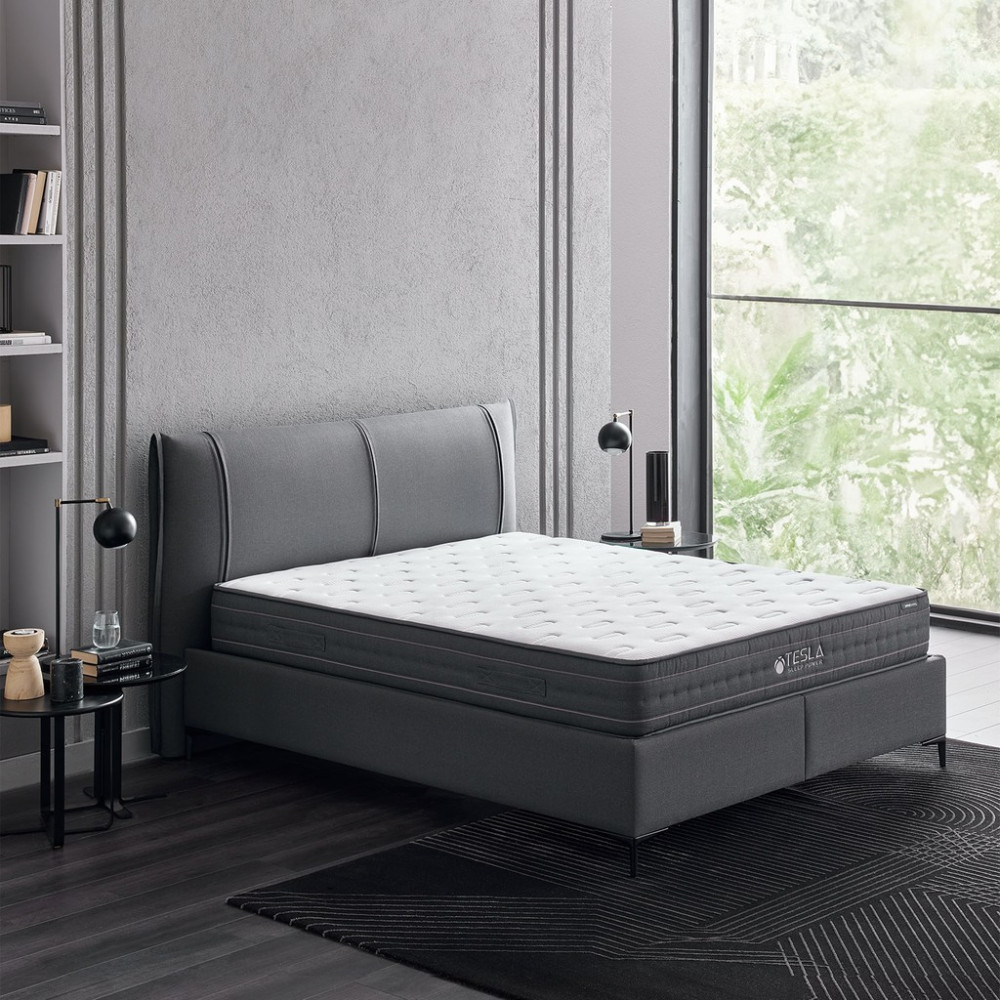 Yataş Yataş Tesla Sleep Power Pocket Yaylı Seri Yatak 140X190 cm - Gri - 140 × 200 cm Yatak Fiyatı