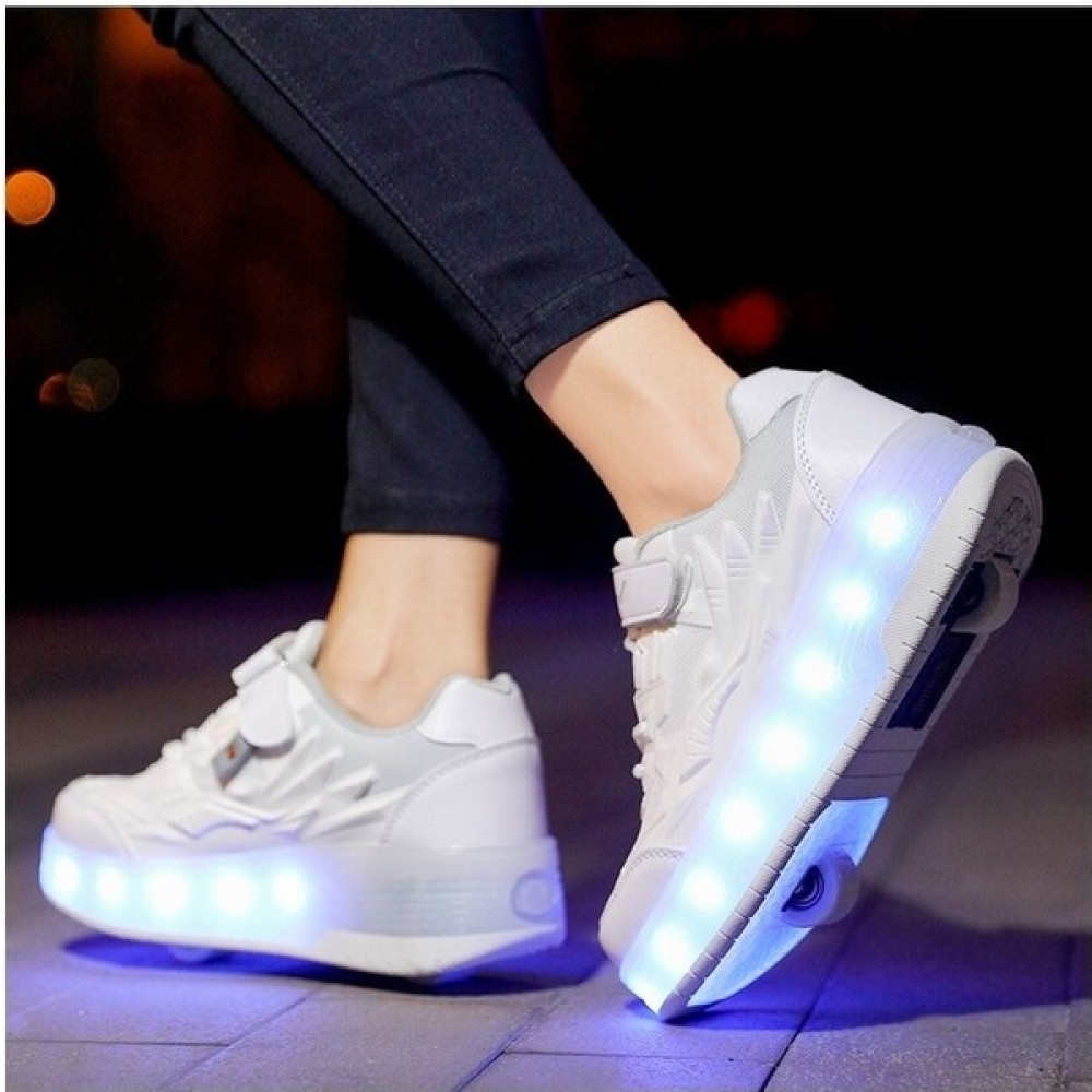 Yates Sıtong 4 Tekerlekli USB Şarjlı LED Işıklı Paten Ayakkabı (Yurt Dışından) Paten Fiyatı