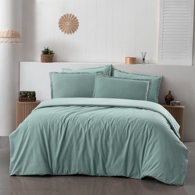 Yatsan Maison Comfy And Cosy Pamuklu Yeşil Çift Kişilik Nevresim Takımı - 200 x 220 cm Nevresim Takımı Fiyatı