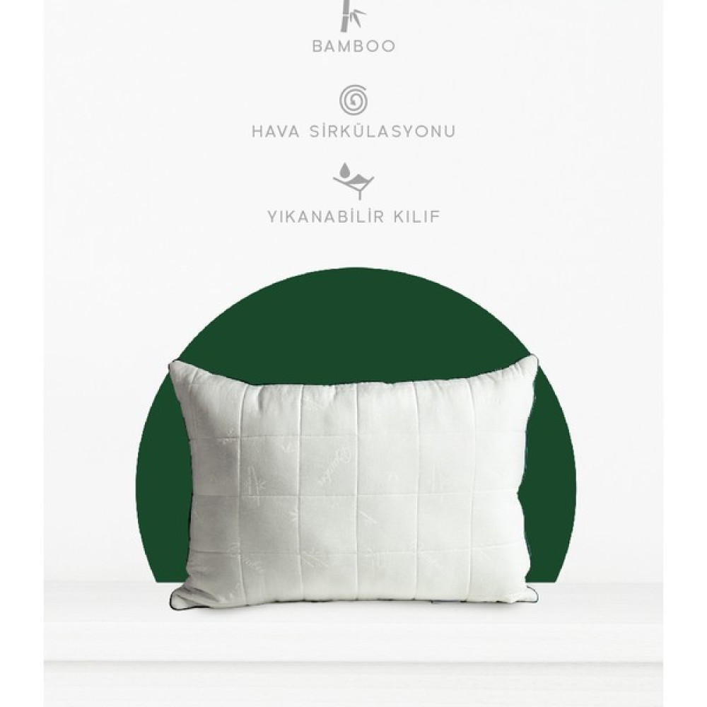 Yatsan Uykucu Bamboo Yastık - Beyaz - 50 x 70 cm Yastık Fiyatı