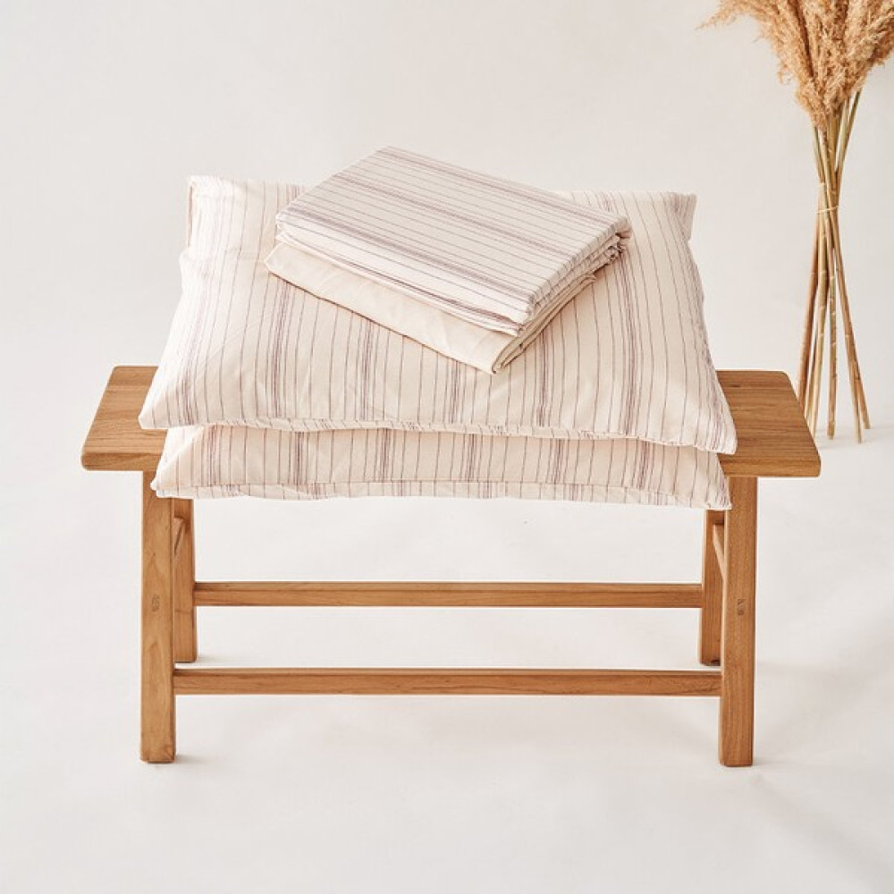 Yatsan Uykucu Line Nevresim Takımı %100 Pamuk Bordo - 200 x 220 cm Nevresim Takımı Fiyatı