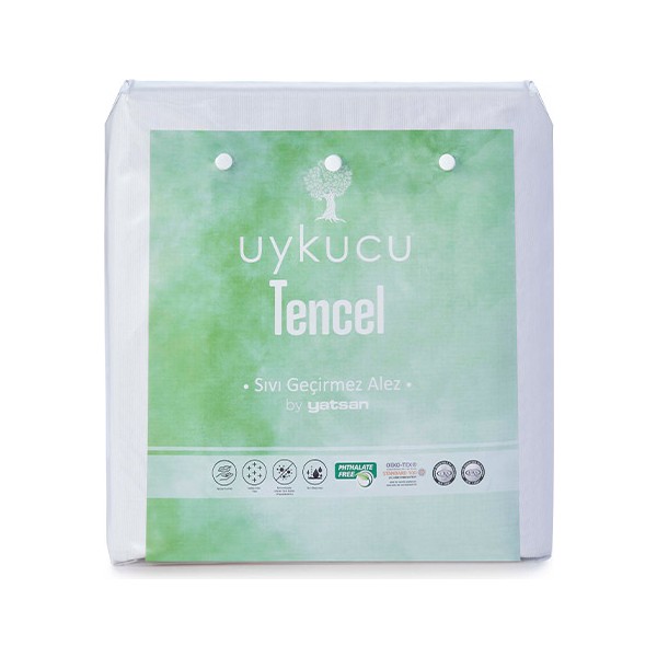 Yatsan Uykucu Tencel Sıvı Geçirmez Alez 90x190 - 90 x 190 cm - Beyaz Alez / Yatak Koruyucu Fiyatı