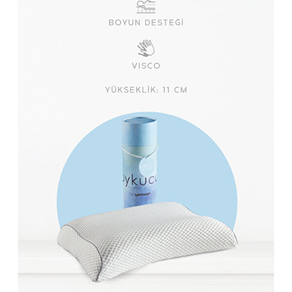 Yatsan Uykucu Visco Therapy Boyun Destekli Yastık - 55 x 36 cm - Beyaz Yastık Fiyatı