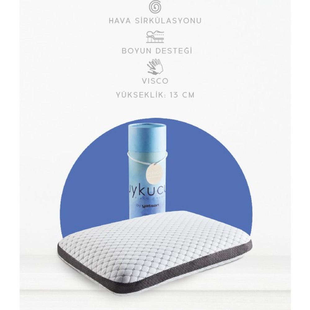 Yatsan Uykucu Visco Therapy Ergonomik Yastık - 60 x 40 cm - Beyaz Yastık Fiyatı