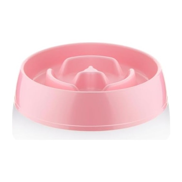 Yavaş Mama Kabı Kedi ve Köpek Için | Yavaş Besleyici Mama Tabağı | Anti-Tıkanma, Kaymaz Taban | 375 ml Oumo - Pembe Diğer Fiyatı