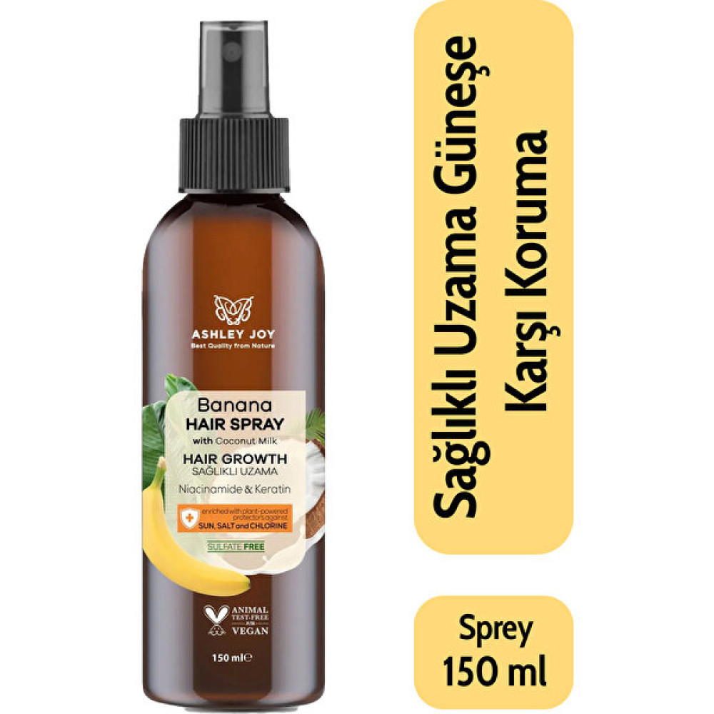 Yavaş Uzayan Saçlara Özel Niacinamide Ve Vegan Keratin Içeren Banana Saç Spreyi 150 ml Saç Şekillendirici Sprey Fiyatı