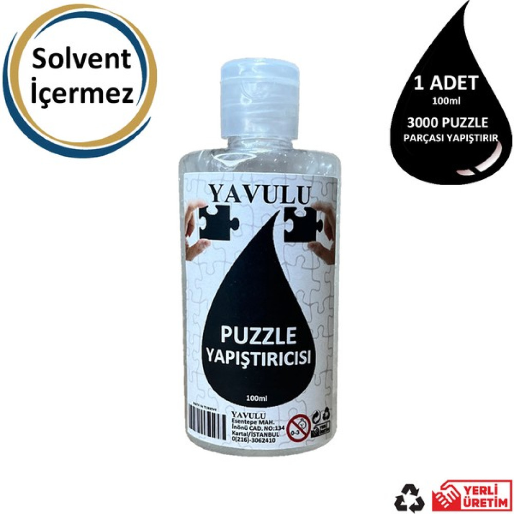 Yavulu Puzzle Yapıştırıcısı / Puzzle Koruyucusu / Puzzle Tutkalı (Şeffaf) 100 Ml Puzzle & Aksesuarları Fiyatı