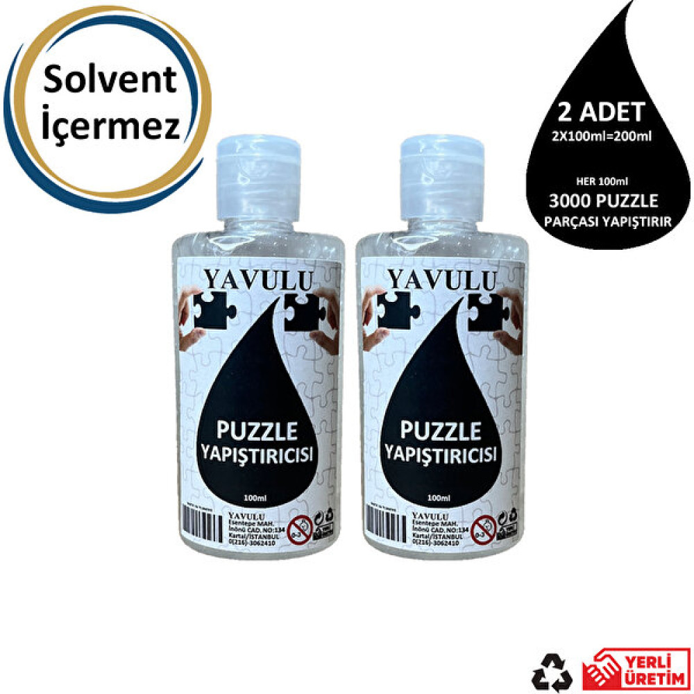 Yavulu Puzzle Yapıştırıcısı / Puzzle Koruyucusu / Puzzle Tutkalı (Şeffaf) 100 Ml (2 Adet ) Puzzle & Aksesuarları Fiyatı