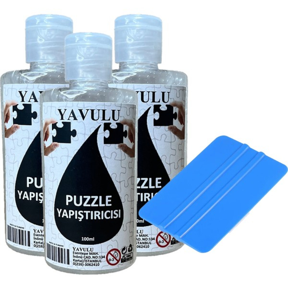 Yavulu Puzzle Yapıştırıcısı / Puzzle Koruyucusu / Puzzle Tutkalı (Şeffaf) 100 ml (3 Adet ) ve Ragle Puzzle & Aksesuarları Fiyatı