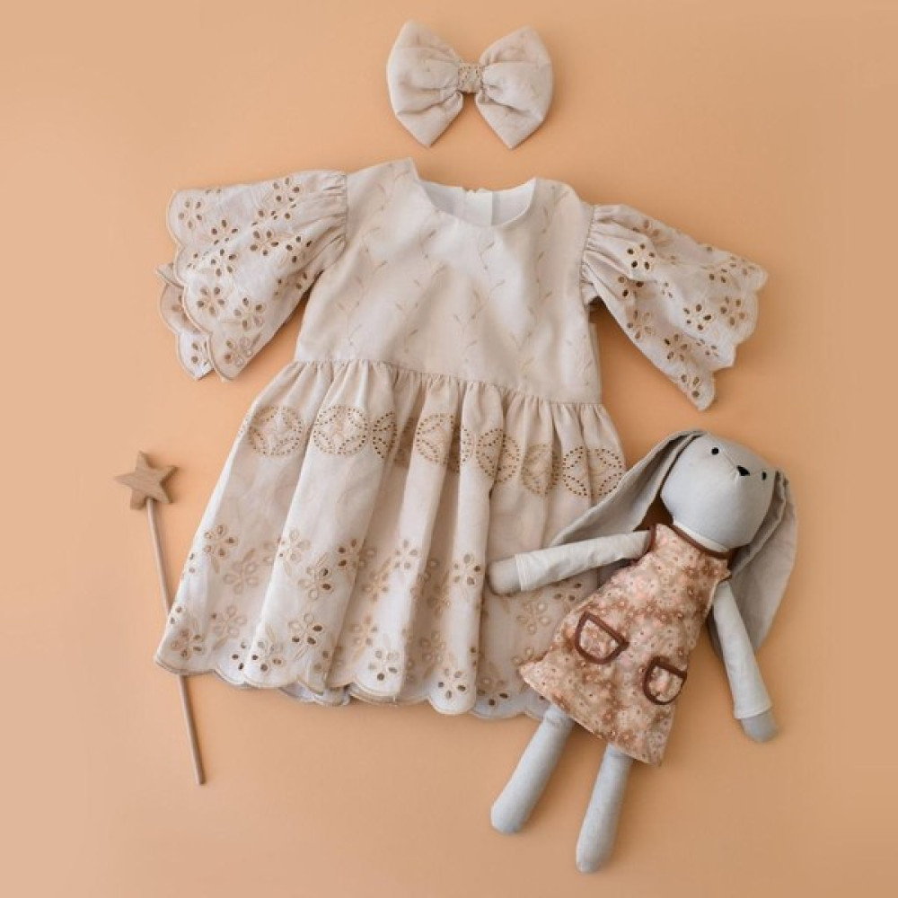 Yaya Kids 1 Yaş Kız Çocuk Fiyonk Toka Detaylı Camel Elbise Kız Çocuk Elbise Fiyatı