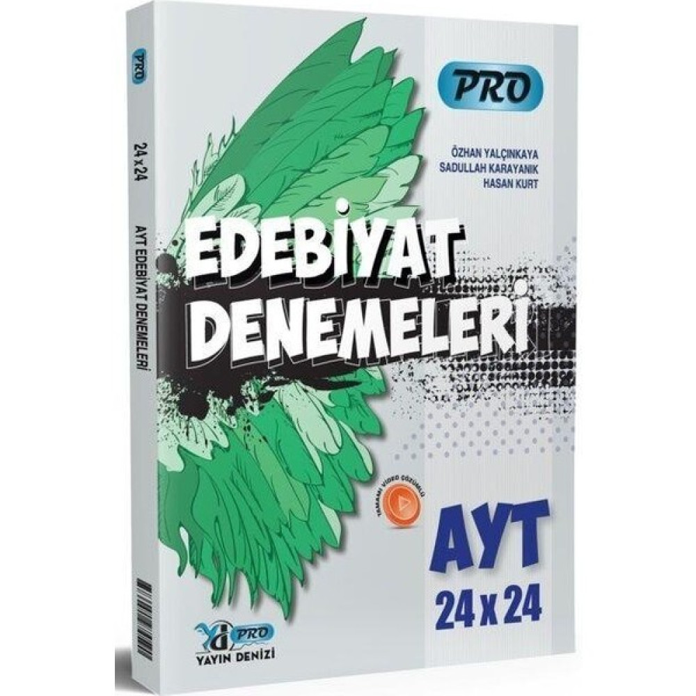 Yayın Denizi AYT Edebiyat Pro 24 x 24 Denemeleri Yayın Denizi Temel Yeterlilik Testi (TYT) Fiyatı