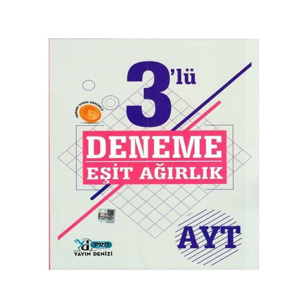 Yayın Denizi AYT Eşit Ağırlık 3 lü Pro Deneme Kaynak Kitapları Fiyatı