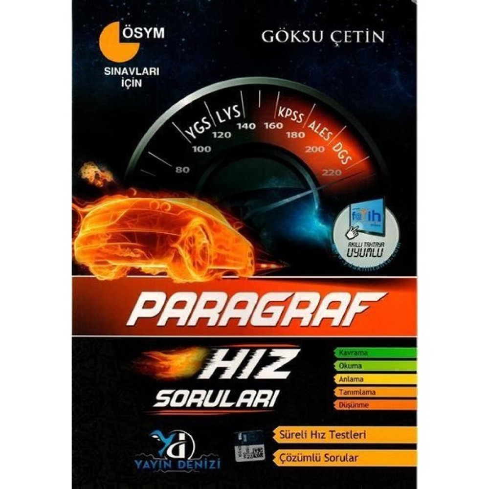 Yayın Denizi Paragraf Hız Soruları (YGS,LYS,ALES,DGS,KPSS) - Göksu Çetin Ders Sınav Kitapları Fiyatı