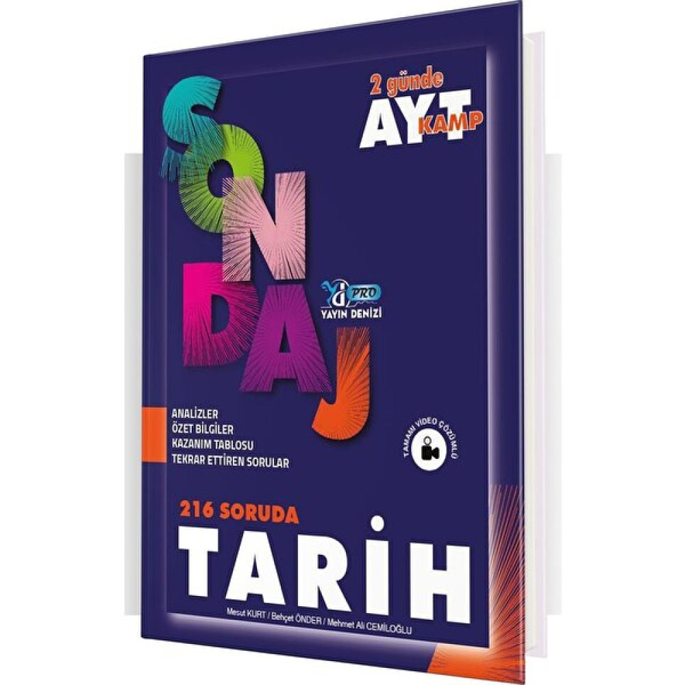 Yayın Denizi Yayınları AYT Tarih Pro 216 Soruda Sondaj Kamp Temel Yeterlilik Testi (TYT) Fiyatı