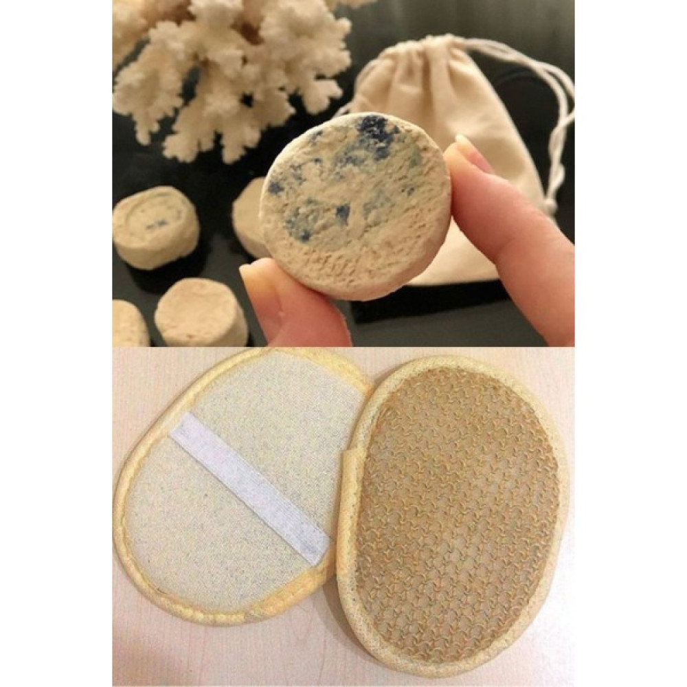 Yayke 15 adet Güzellik Taşı Mühürlü Doğal Peeling +Hamam Kesesi, Banyo Kese Lif Vücut Bakım Setleri Fiyatı