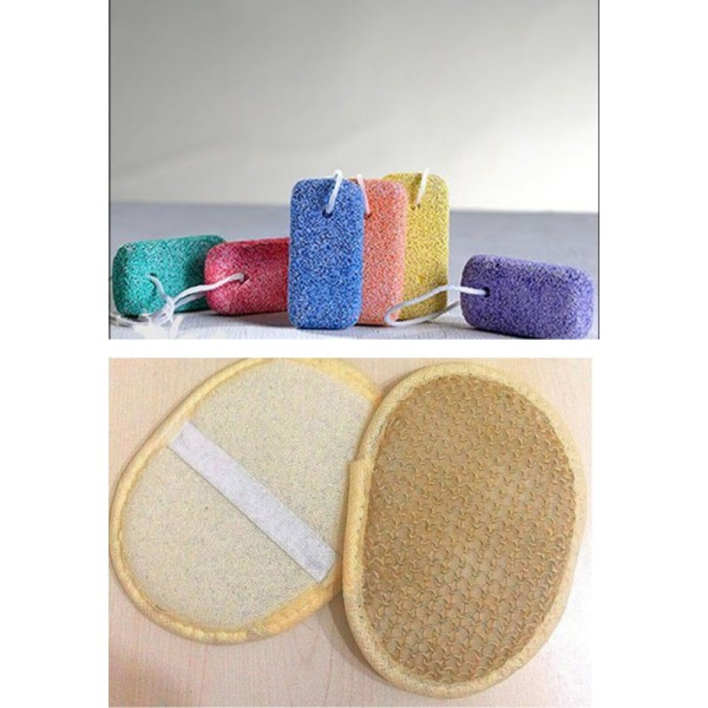 Yayke Banyo Hamam Kesesi + Ayak Bakım Topuk Taşı Doğal Ponza Köpük Taşı Nasır Peeling Taşı Ayak Bakımı Fiyatı