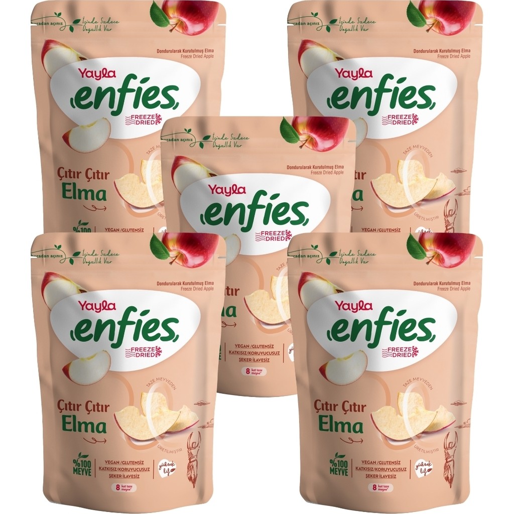 Yayla Enfies Freeze Dried Elma 15 G X5 - 75 gr Kuru Meyve Fiyatı