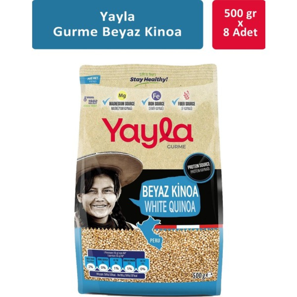 Yayla Gurme Beyaz Kinoa 500 gr x 8 Adet Oto Boyaları Fiyatı