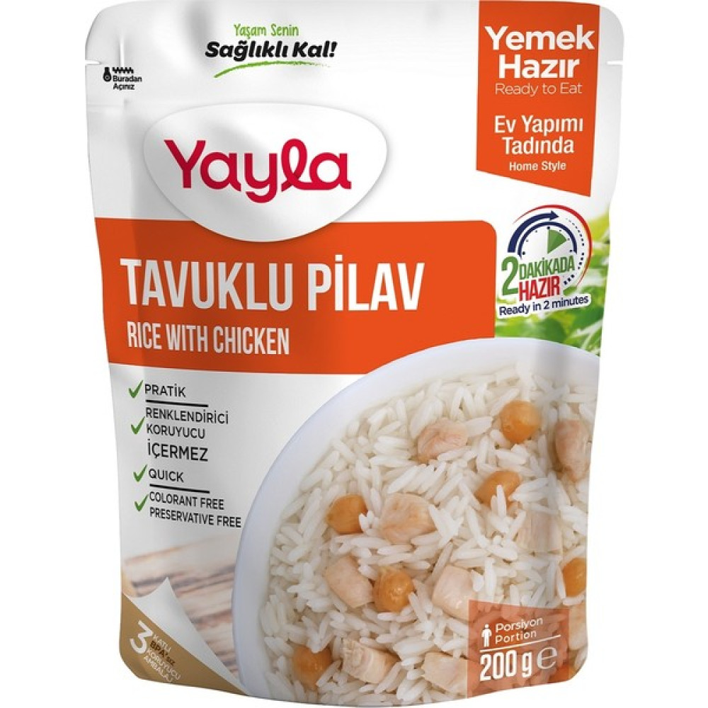 Yayla Yemek Hazır Tavuklu Pilav 200 gr Konserve Fiyatı