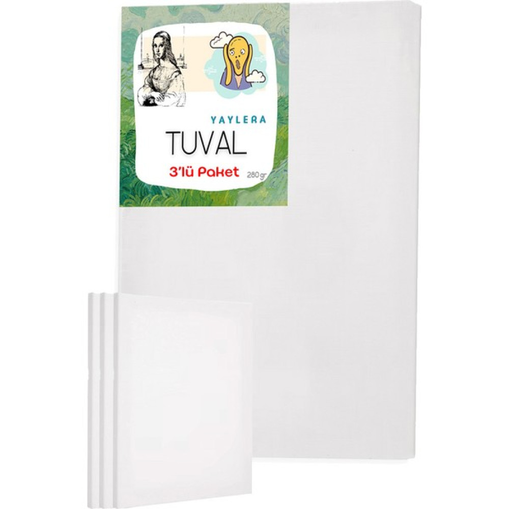 Yaylera Tuval Resim Tuvali T-001-3'LÜ 60 x 90 cm Tuval Fiyatı
