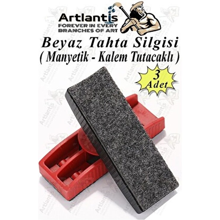 Yazı Tahta Silgisi Plastik Mıknatıslı 3 Adet Beyaz Yazı Tahtası Silgisi Manyetik Kaliteli Keçe Uçlu Silgi Fiyatı