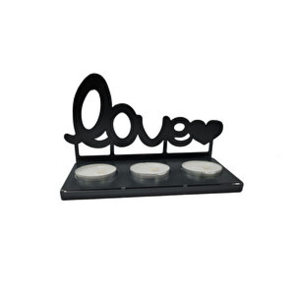 Yazıcılar Metal Love 3'lü Metal Mumluk Kalp Mumluk Fiyatı