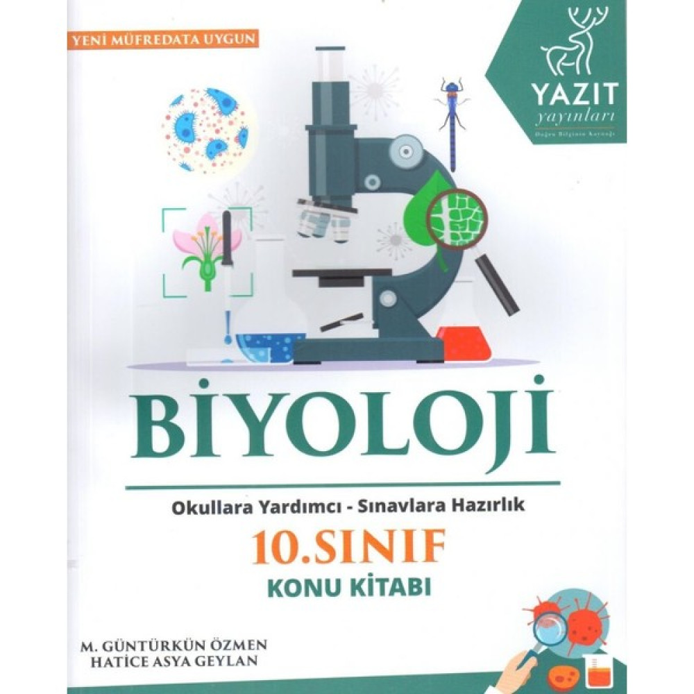 Yazıt Yayınları 10. Sınıf Biyoloji Konu Kitabı - M. Güntürkün Özmen - Hatice Asya Geylan Ders Sınav Kitapları Fiyatı