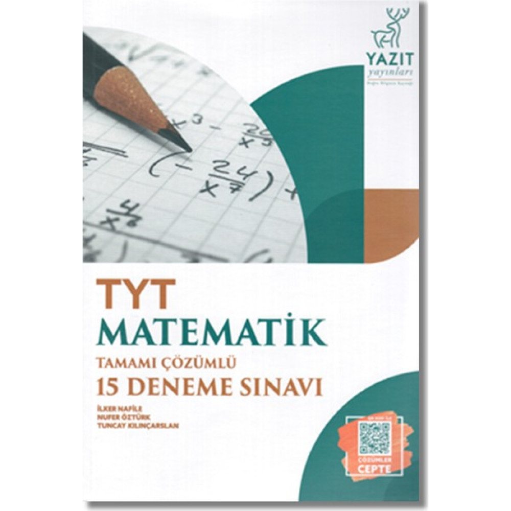 Yazıt Yayınları TYT Matematik Çözümlü 15 Deneme Temel Yeterlilik Testi (TYT) Fiyatı