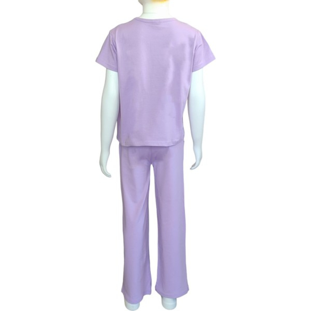 Yazlık Frozen Baskılı Bol Kesim Pantolon T-Shirt Takım Kız Çocuk Giyim Takımı Fiyatı