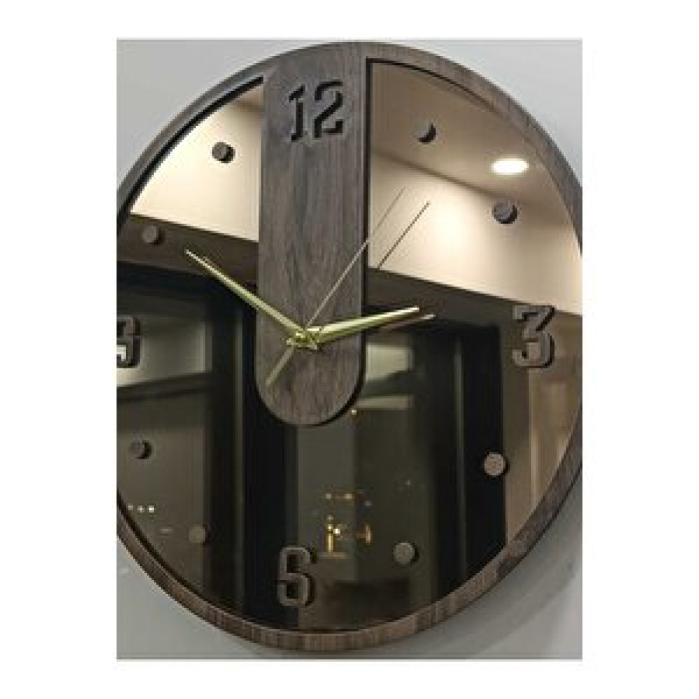 Yc Melonni Aynalı Dekoratif Duvar Duvar Saati Ceviz 50 Cm Yc Mln 2015 Dekoratif Saat Fiyatı