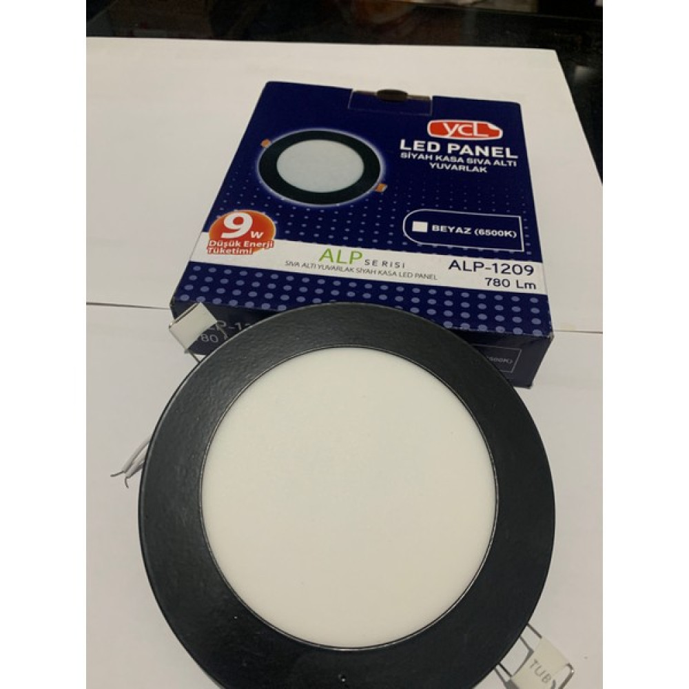 Ycl 9 Watt Let Spot Siyah Kasa Beyaz Işık Spot Fiyatı