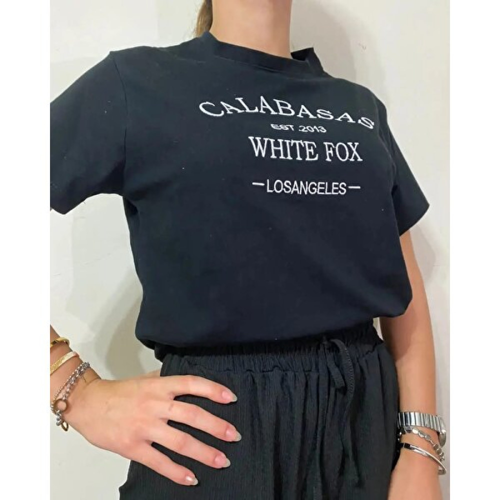 Ycl Luxury Siyah Calabasas T-Shirt Bayan T-shirt Fiyatı