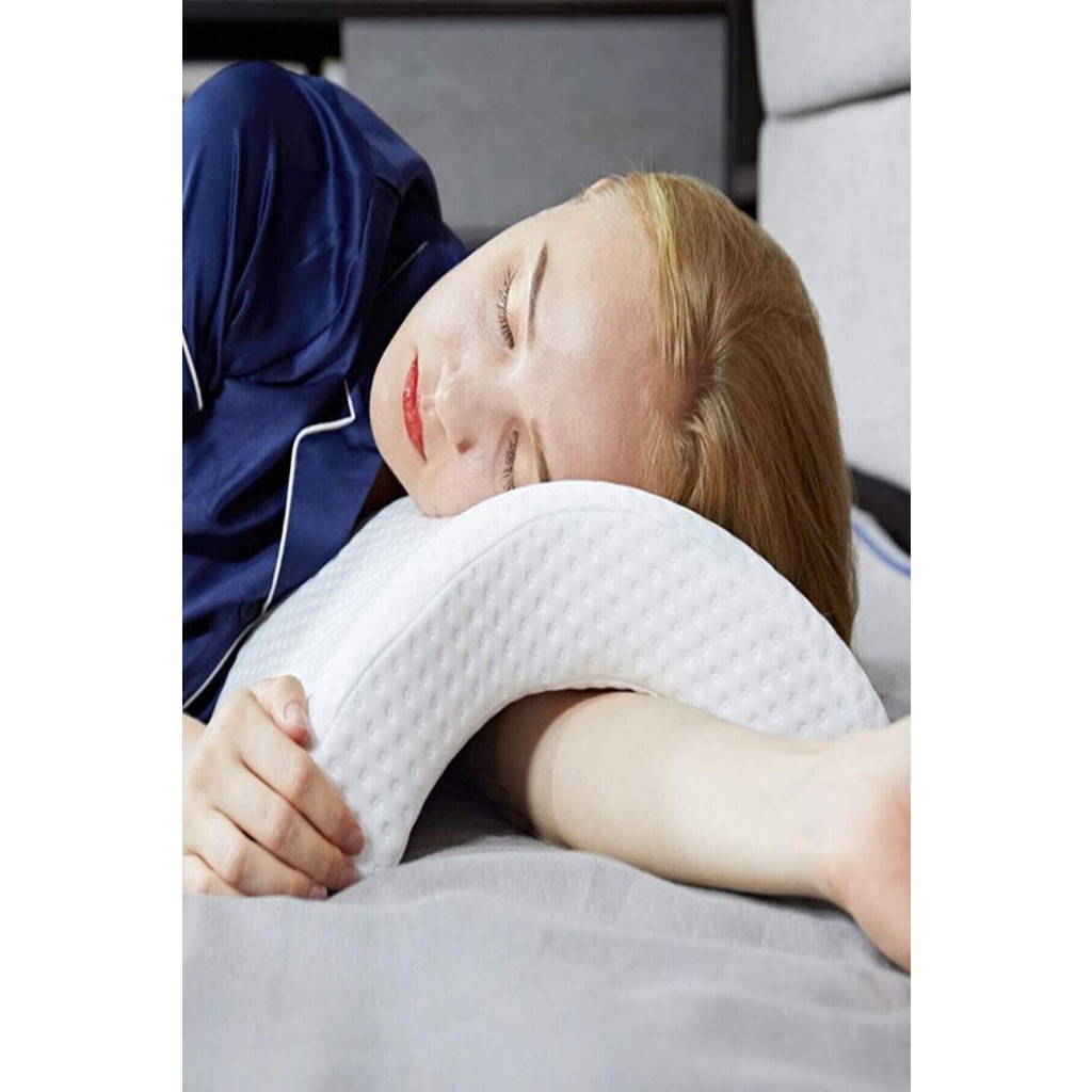 YCL Shop Visco Kavisli Ortopedik Yastık Bel Boyun Bacak Ağrıları Için Birebir Yıkanabilir Kılıf - 35 x 45 cm - Beyaz Yastık Kılıfı Fiyatı
