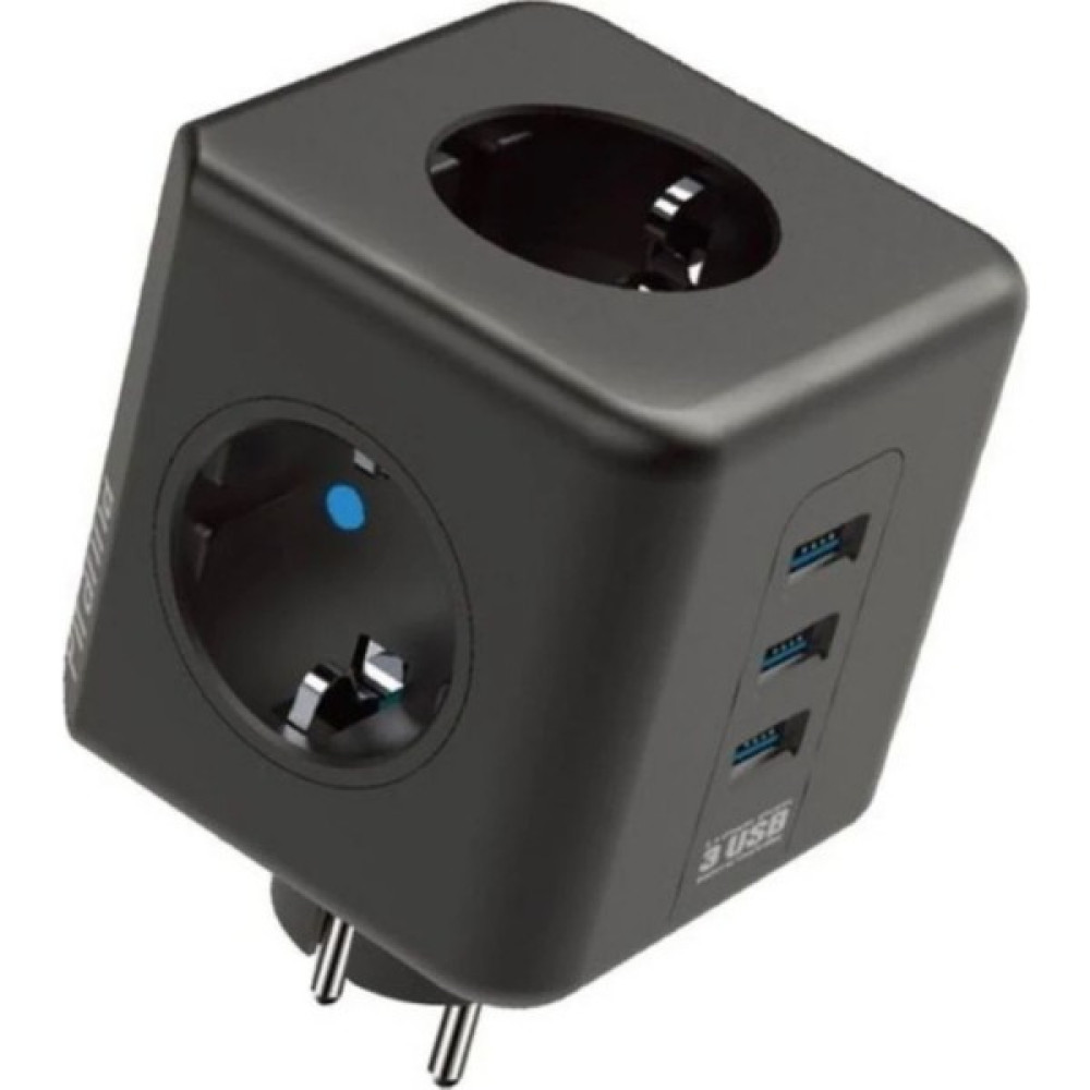 YDGR Termal Akım Korumalı Priz Çoklayıcı - 3 USB - 3 Priz Girişli Küp Priz Prizler Fiyatı