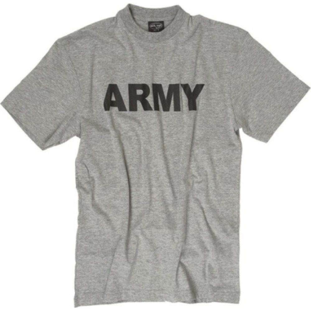 Yds Mil-Tec T-Shirt Army -Gri (Nefes Alabilir, Baskili Pamuklu T-Shirt) T-Shirt & Sweatshirt (Outdoor) Fiyatı