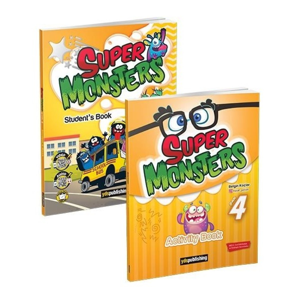 Yds Publishing Super Monster Grade 4 Students Book+Activity Book Kaynak Kitapları Fiyatı