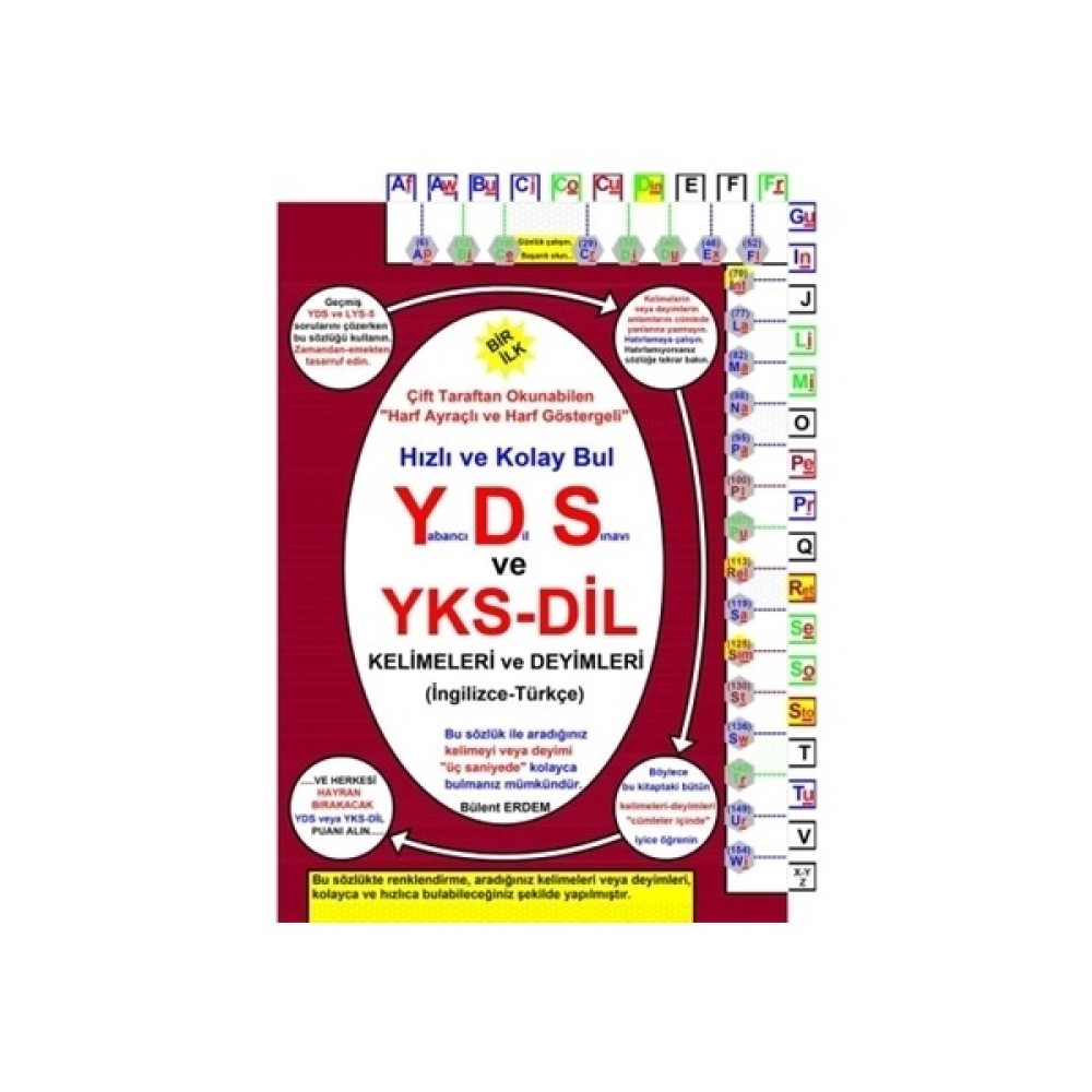 YDS ve YKS-Dil Kelimeleri ve Deyimleri (İngilizce-Türkçe) Yabancı Dil Öğretici Kitaplar ve Eğitim Setleri Fiyatı