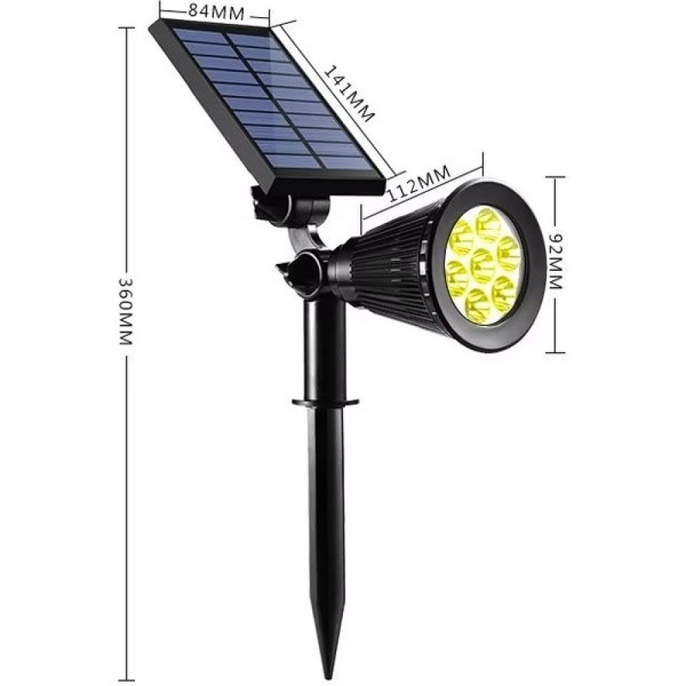 Ye Duo Led Bahçe Lambası - Siyah (Yurt Dışından) - Sıcak Beyaz Oto Boyaları Fiyatı